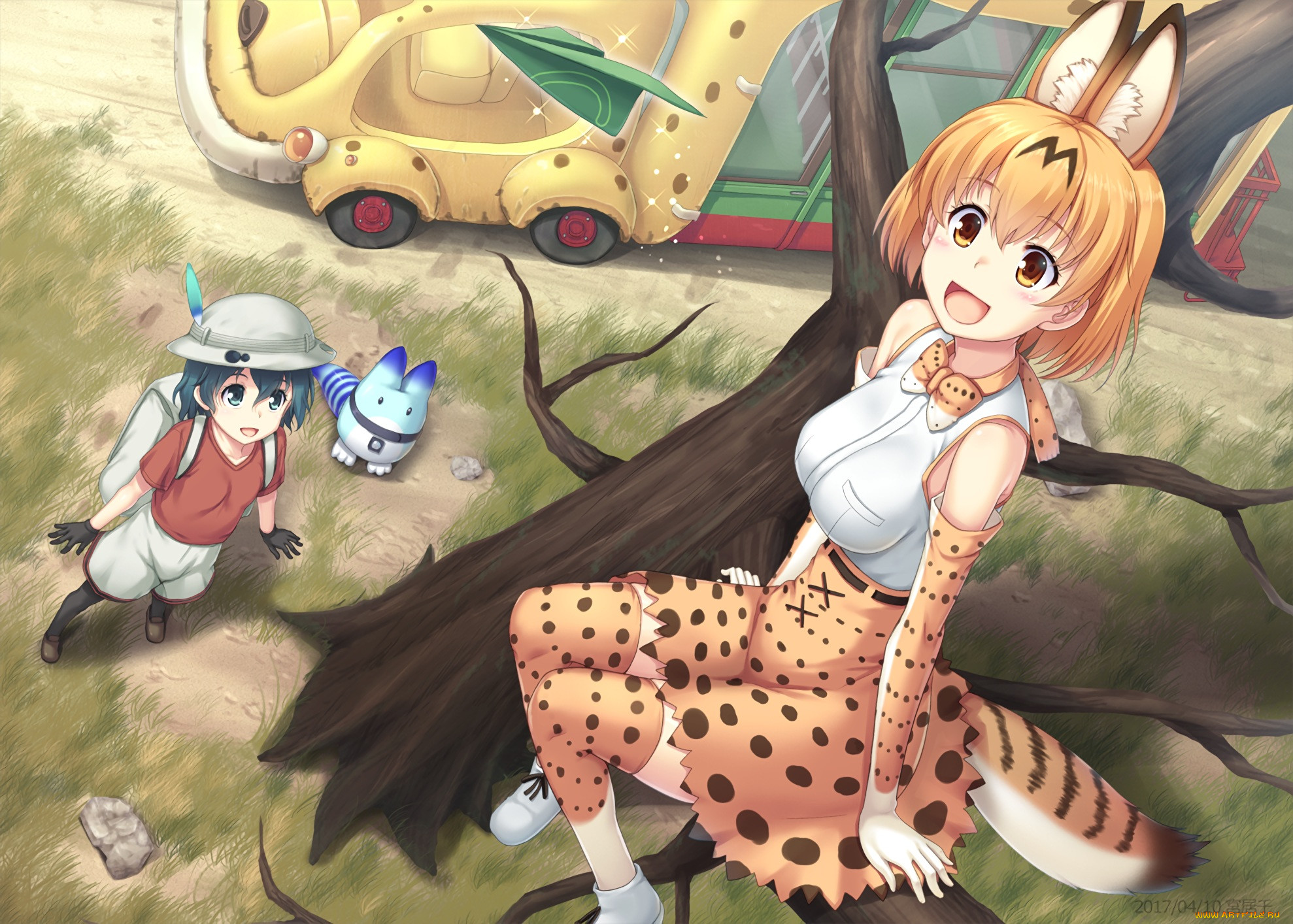 Обои Аниме Kemono Friends, обои для рабочего стола, фотографии аниме,  kemono friends, kemono, friends Обои для рабочего стола, скачать обои  картинки заставки на рабочий стол.